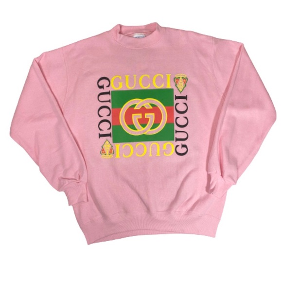 pink gucci crewneck